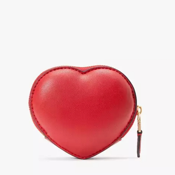 Kate Spade Amour Puffy 3d Heart Coin Purse - Picture 2 of 5
